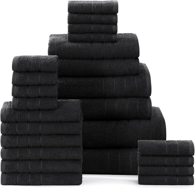 Casa Platino 100% Cotton Bathroom Towels Set by CasaPlatino