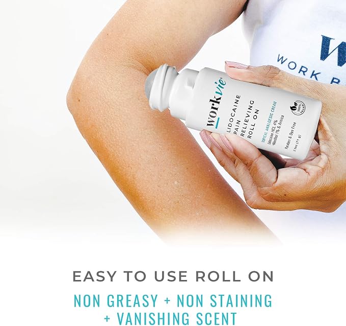 Lidocaine Roll On Pain Relief Cream, Safe - Image 3