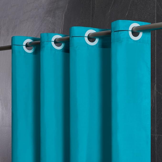 Furlinic No Hook Stall Shower Curtain 36x72 Inch, Polyester Fabric Small Narrow by Furlinic