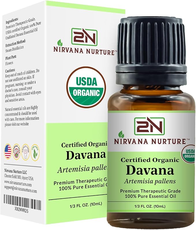 Davana Essential Oil USDA Certified Organic 100% Pure Premium Therapeutic Grade - Image 6
