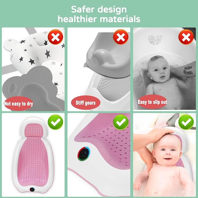Baby Bath Support | Newborn Bathtub, - Image 5
