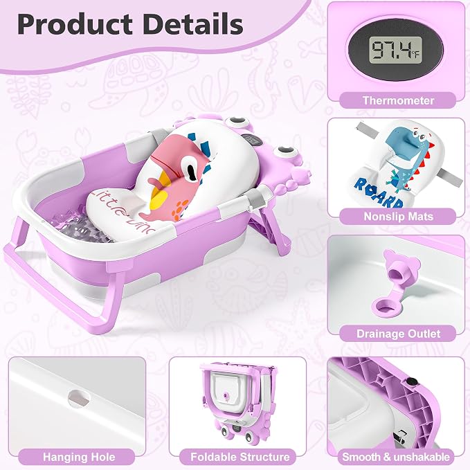 Collapsible Baby Bathtub for Newborns - Image 2