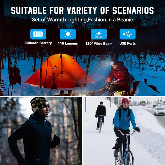 Christmas Stocking Stuffers for Men Adults, Beanie Hats - Image 3
