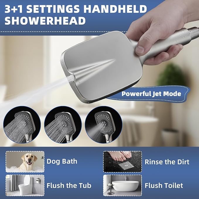 12" High Pressure Rain/Rainfall Shower Heads - Image 3