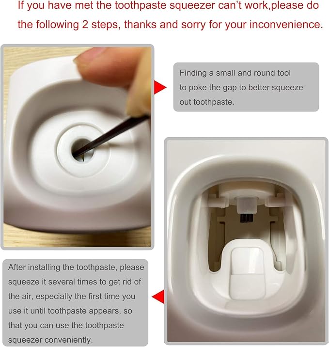 MOPMS Toothpaste Dispenser Wall Mounted - Image 3