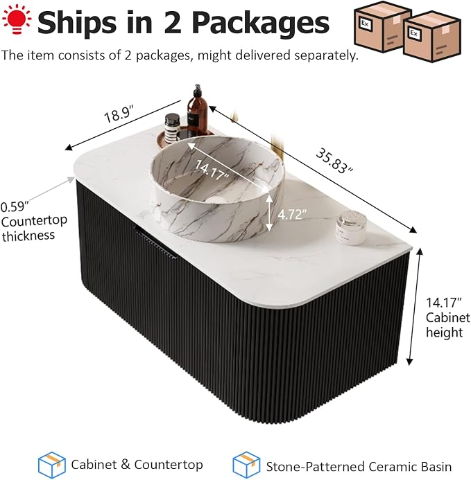 36" Floating Bathroom Vanity - Image 2