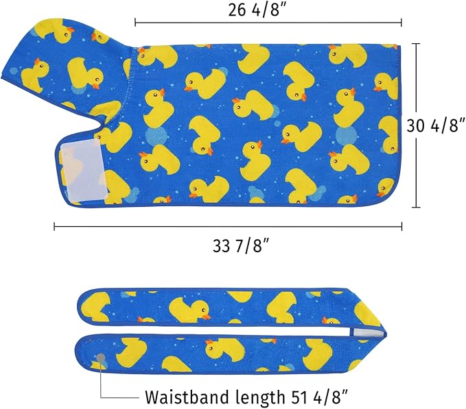 HDE Dog Bathrobe Super Absorbent Quick Drying Puppy Towel Wrap Coat Adjustable - Image 2