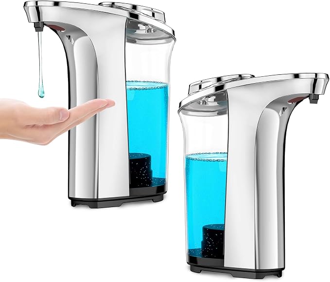 Automatic Soap Dispenser Touchless 17oz/500ml, Battery Countertop Dispensers by FunFurnitureFollowLife