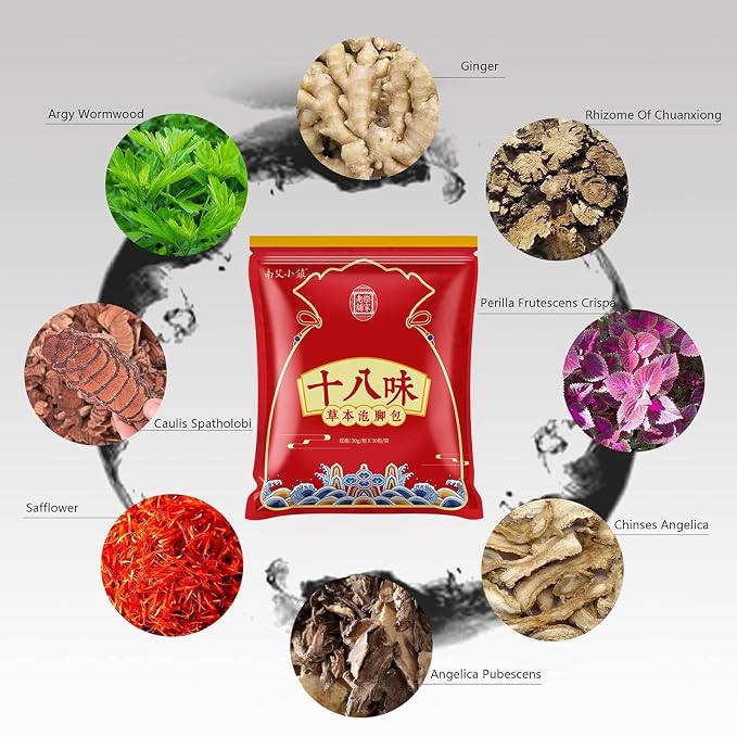 30 Bags Herbal Foot Soak, Foot Bath Herb, Foot Spa Bath Soak Foot Detox Soak to - Image 7
