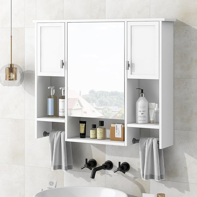 Bathroom Medicine Cabinet, Wall Mounted Bathroom Storage Cabinet - Image 6