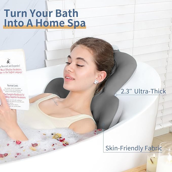 Bath Cushion, Full Body Bathtub Pillow - Image 4