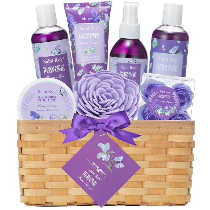 Bath & Shower Spa Basket Gift Set, Perfume Scent spa kit - Image 9