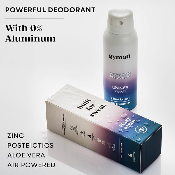 Gymati Fitness Body Deodorant Spray Aluminum Free - Image 2