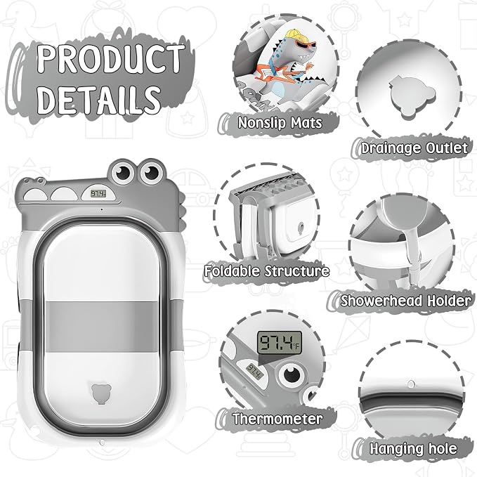 MoreFeel Collapsible Baby Bathtub - Image 2