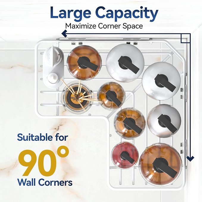 YASONIC Shower Caddy Corner, No Drilling Shower Organizer Corner - Image 5