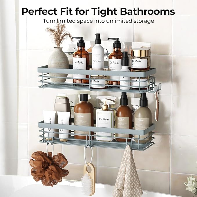 Orimade Shower Caddy with 5 Hooks - Image 9