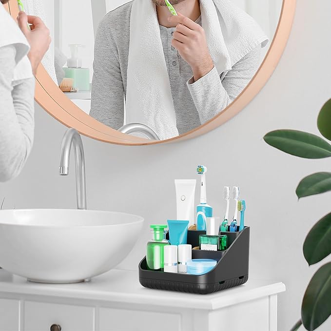 Chintu Toothbrush Holders Bathroom Countertop Organizer-Electric Tooth Brushing - Image 2