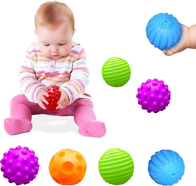 Montessori Toys for Babies 3 Months+, Baby Balls 3 to 12 Month for Babies & by ROHSCE