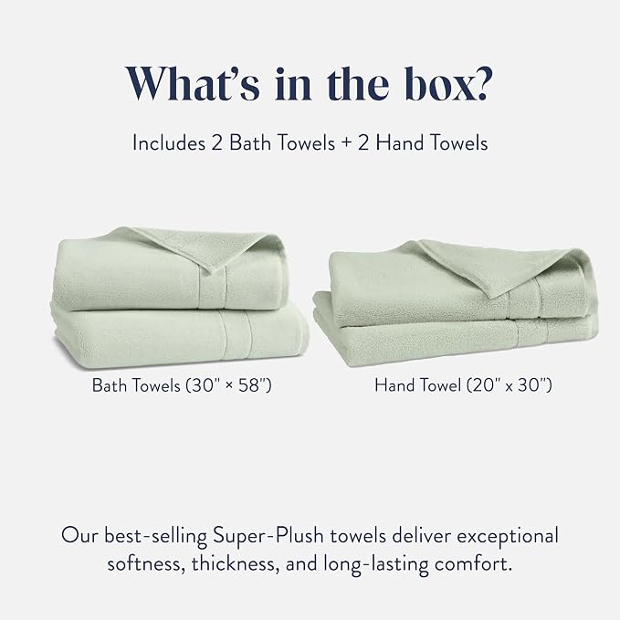 Brooklinen Super-Plush Bath Towel and Hand Towel Set - Image 2