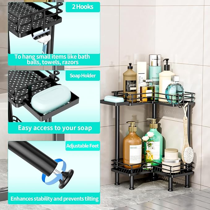 HapiRm Corner Shower Caddy Standing - Image 2