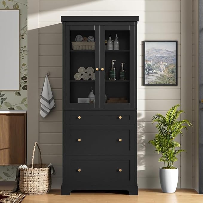 70.1" Tall Bathroom Cabinet by Virubi
