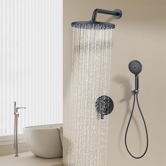 KOJOX Shower System- High Pressure Shower Head- 3 Setting Headheld Shower Head - Image 7