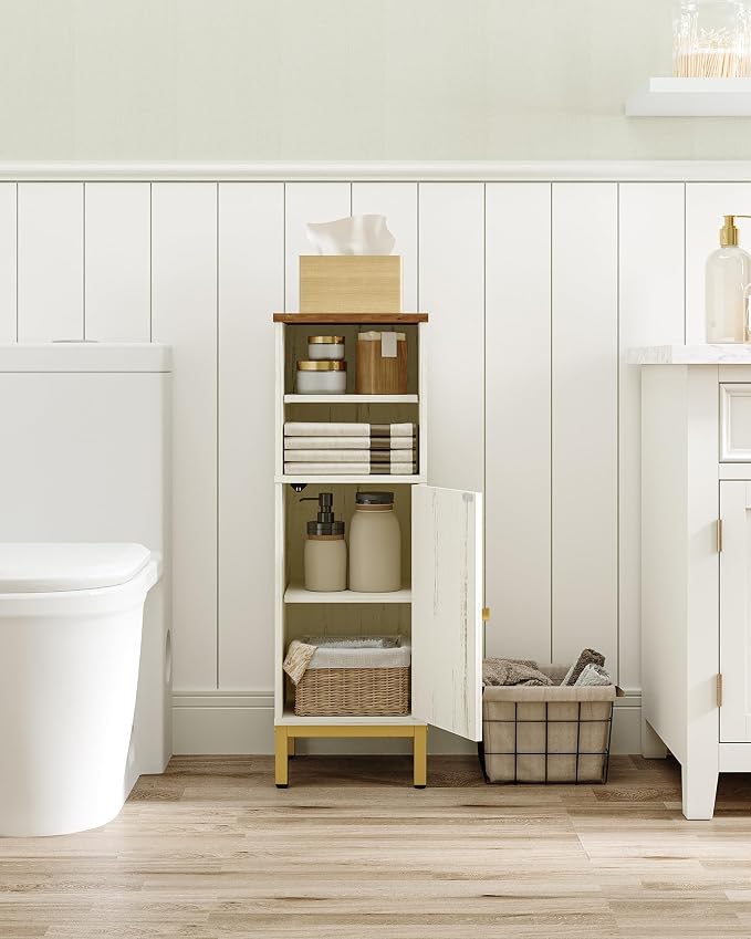 Bathroom Storage Cabinet, Corner Floor Cabinet - Image 7