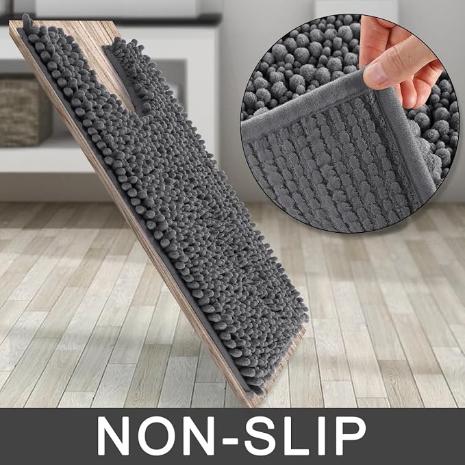 Yimobra Toilet Rug U Shaped Washable 24x20 Inch - Image 4
