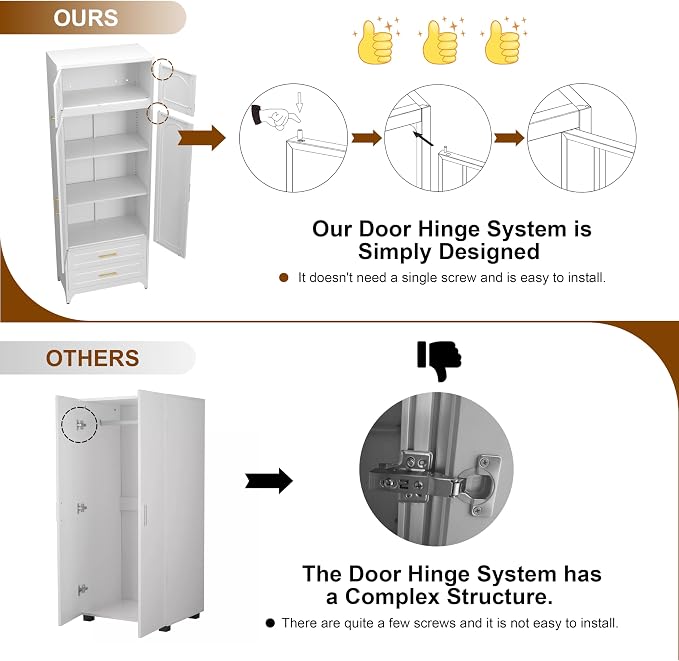 90" Pantry Kitchen Cabinet - Image 7