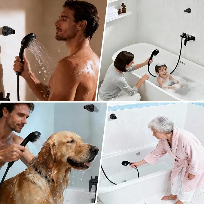 Hibbent 2 Pack Vacuum Suction Cup Shower Head Holder, Removable Shower Head - Image 9