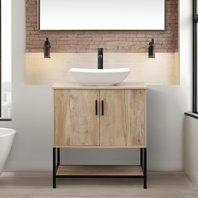 UEV Rustic Oak 30" Bathroom Vanity - Image 4