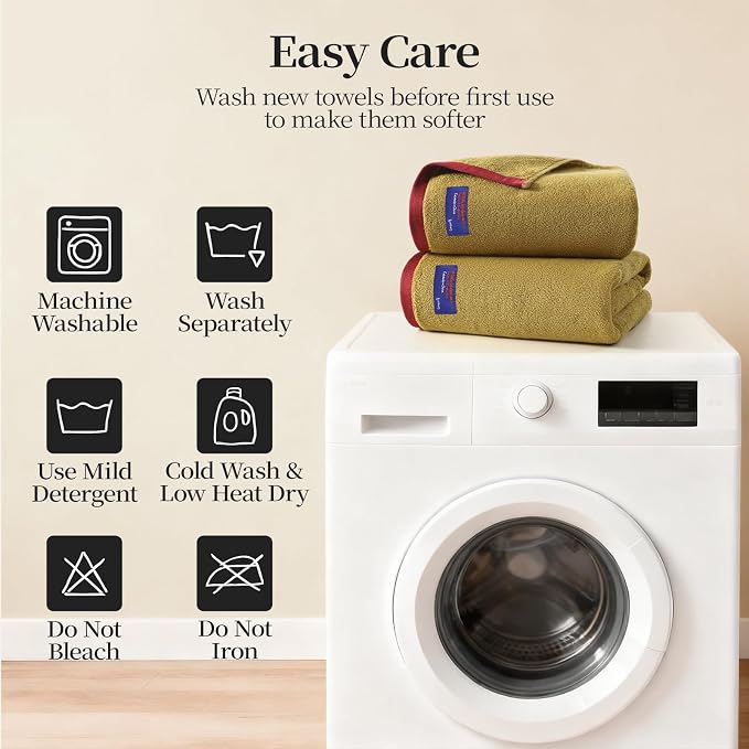 REDKISS 6 Pack Cotton Towel Set - Image 9