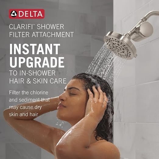 Delta Faucet 5-Setting Shower Head Brushed Nickel - Image 2