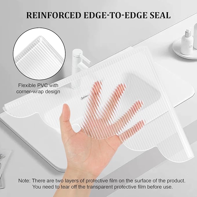 2 PCS Shower Splash Guard for Tub Corner, Self-Adhesive Shower Guards to Keep - Image 3