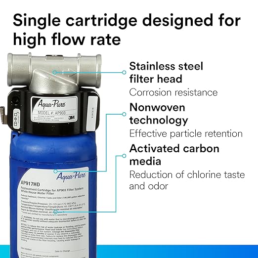 3M Aqua-Pure AP917HD Genuine Whole House Sanitary Quick Change Replacement - Image 4