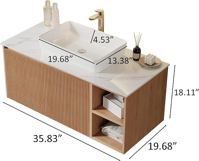 36" Floating Bathroom Vanity - Image 2