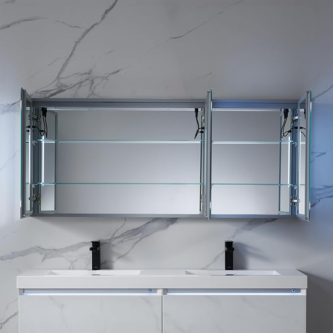 Blossom 60x26 LED Medicine Cabinet Mirror - Image 7