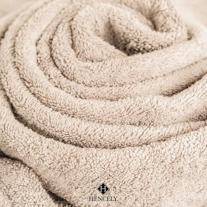 Hencely Premium Bath Towel Set of 4-28x 58 inches Soft Turkish Cotton Absorbent - Image 2