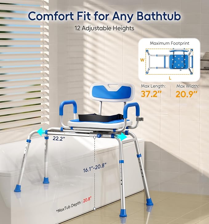FSA/HSA Eligible Sliding Shower Chair - Image 2