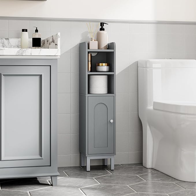 Bathroom Storage Cabinet, Small Corner Floor Cabinet - Image 3
