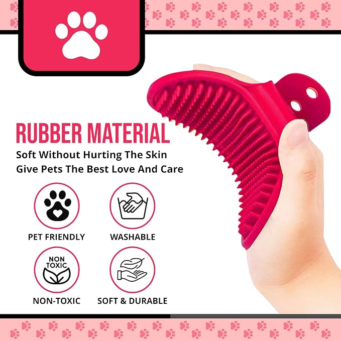 Silicone Dog Bath Brush – Soft Pet Scrubber - Image 4