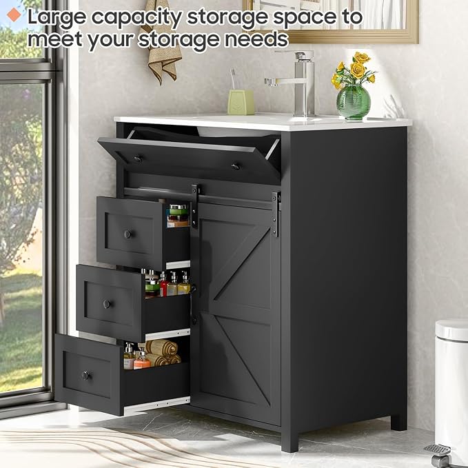 Vabches 30 Inch Bathroom Vanity - Image 3