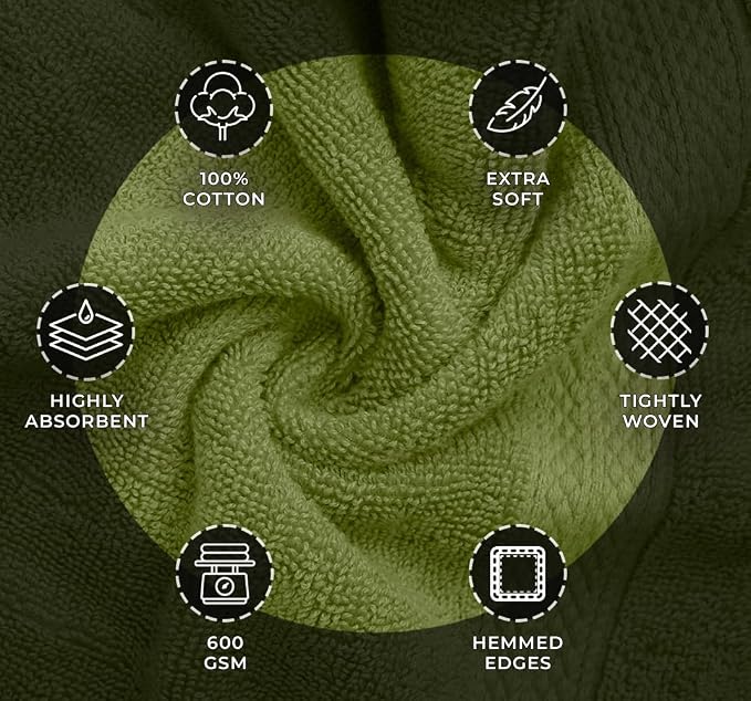 Avalon Towels Luxury Washcloths Value Pack of 12 – Premium Cotton, Soft & - Image 5