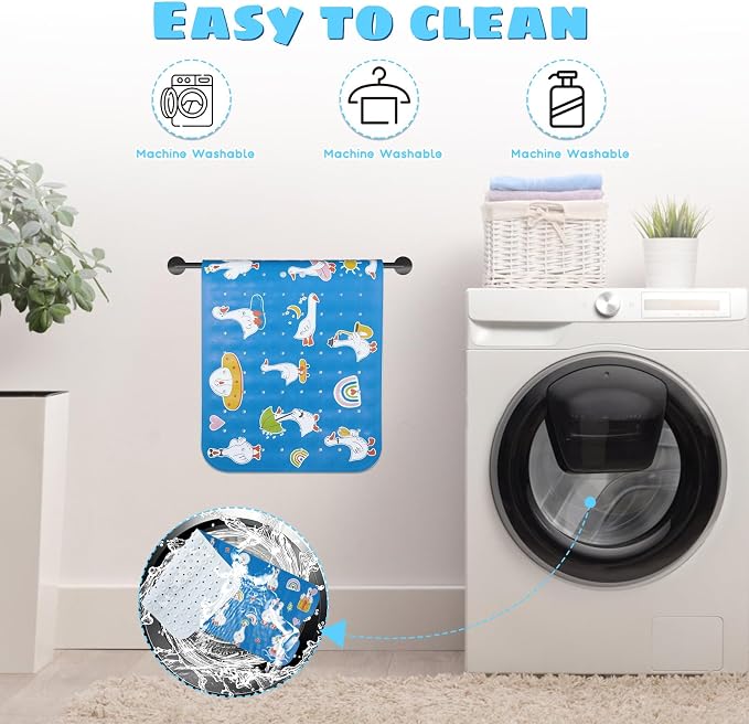 Baby Bath Mat for Tub Non Slip Kids Bathtub Mat Extra Long 40X16 Inch Toddler - Image 6