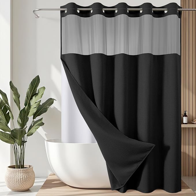 VANZAVANZU Hookless Shower Curtain by VANZAVANZU