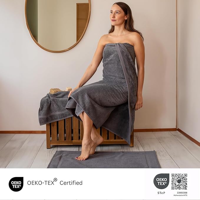 SALBAKOS 100% Turkish Cotton Jumbo Bath Sheet Towel Oversized 40x80 inch | - Image 7