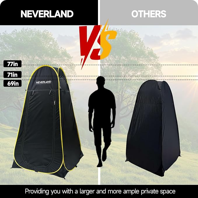 NEVERLAND Pop up Privacy Shower Tent - Image 3