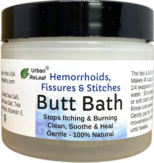 Urban ReLeaf Butt Bath ! Hemorrhoids, Fissures & Stitches. Helps itching & by UrbanReLeaf