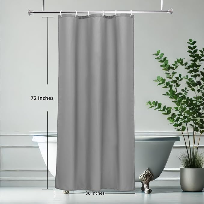 AooHome 36 Width x 72 Height Inch Stall Size Shower Curtain, Fabric Bathroom - Image 8