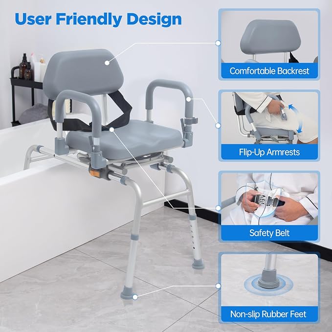 FSA/HSA Eligible Sliding Shower Chair - Image 5